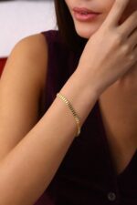 GoldPark Urban Link – Geniş Formlu Modern Plaka Bileklik - Görsel 3