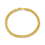 Mozaik Bağlantılı Mini Plaka Altın Kaplama Bileklik