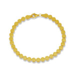 Geniş Form Geometrik Zincir Altın Kaplama Bileklik