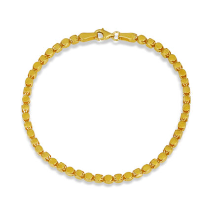 Yuvarlak Halkalı Altın Kaplama Zincir Bileklik