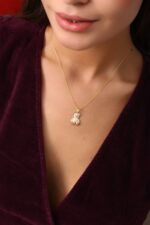 Renkli Taşlı Ayıcık Figürlü Sevimli Kolye - Görsel 5