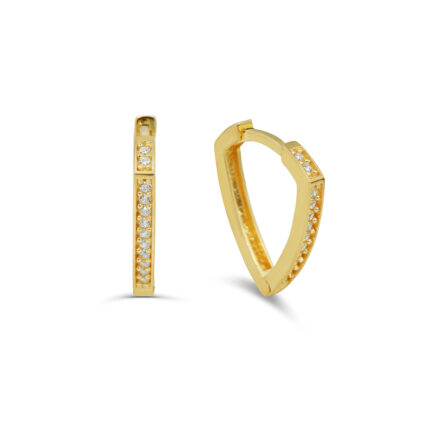 GoldPark Swarovski Taşlı Markiz Gümüş Küpe