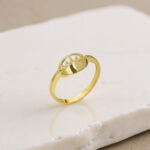 GoldPark Taç Form İnce Taş Detaylı Kadın Yüzük – 925 Ayar Gümüş - Görsel 2