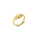 GoldPark Taç Form İnce Taş Detaylı Kadın Yüzük – 925 Ayar Gümüş