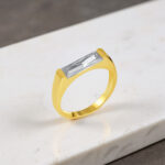 GoldPark Uzun Baget Modern Form Kadın Yüzük – 925 Ayar Gümüş - Görsel 9