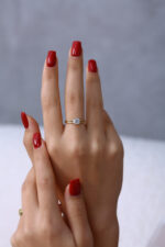 GoldPark Klasik İnce Tek Taş Kadın Yüzük – 925 Ayar Gümüş - Görsel 2