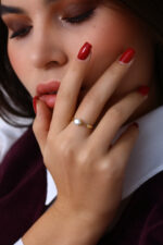 GoldPark Klasik İnce Tek Taş Kadın Yüzük – 925 Ayar Gümüş - Görsel 9