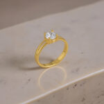 GoldPark Klasik İnce Tek Taş Kadın Yüzük – 925 Ayar Gümüş - Görsel 12