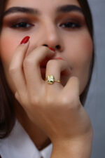 GoldPark Geometrik Kıvrımlı Modern Kadın Yüzük – 925 Ayar Gümüş - Görsel 2