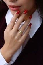 GoldPark Geometrik Kıvrımlı Modern Kadın Yüzük – 925 Ayar Gümüş - Görsel 3