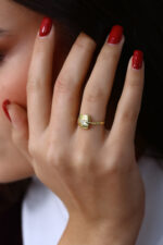 GoldPark Geometrik Kıvrımlı Modern Kadın Yüzük – 925 Ayar Gümüş - Görsel 8