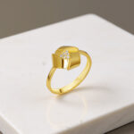 GoldPark Geometrik Kıvrımlı Modern Kadın Yüzük – 925 Ayar Gümüş - Görsel 10