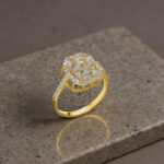 Baget Taşlı Işıltılı Zarif Kadın Yüzük 925 Ayar Gümüş - Görsel 7